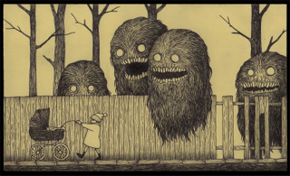 Illustration for article titled What if Edward Gorey drew Lovecraft's unspeakable horrors?